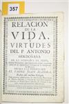 (MEXICO--1758.) Mayora, Juan. Relacion de la vida, y virtudes del P. Antonio Herdoñana.